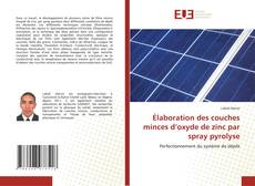 Copertina di Élaboration des couches minces d’oxyde de zinc par spray pyrolyse