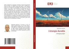 Buchcover von L'énergie durable