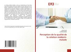 Buchcover von Perception de la qualité de la relation médecin-malade