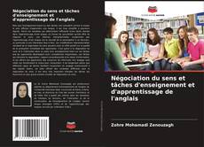 Buchcover von Négociation du sens et tâches d'enseignement et d'apprentissage de l'anglais