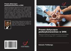 Buchcover von Prawo dotyczące podwykonawstwa w DRK