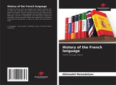 Couverture de History of the French language