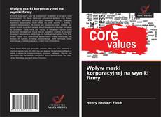 Capa do livro de Wpływ marki korporacyjnej na wyniki firmy 