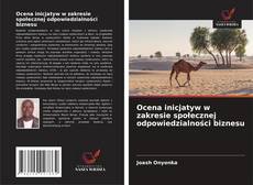 Portada del libro de Ocena inicjatyw w zakresie społecznej odpowiedzialności biznesu