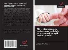 Capa do livro de AKI – niedoceniany problem na oddziale intensywnej terapii pediatrycznej 