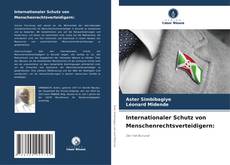 Capa do livro de Internationaler Schutz von Menschenrechtsverteidigern: 