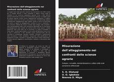 Portada del libro de Misurazione dell'atteggiamento nei confronti delle scienze agrarie
