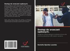 Buchcover von Dostęp do orzeczeń sądowych.