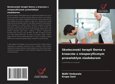 Portada del libro de Skuteczność terapii Dorna u krawców z niespecyficznym przewlekłym niedoborem