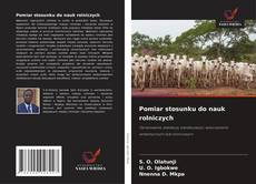 Capa do livro de Pomiar stosunku do nauk rolniczych 
