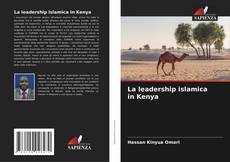 Portada del libro de La leadership islamica in Kenya