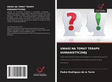 Capa do livro de UWAGI NA TEMAT TERAPII HUMANISTYCZNEJ 