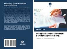 Lesepraxis bei Studenten der Hochschulbildung kitap kapağı