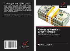 Buchcover von Analiza społeczno-psychologiczna