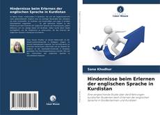 Buchcover von Hindernisse beim Erlernen der englischen Sprache in Kurdistan