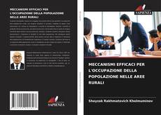 Copertina di MECCANISMI EFFICACI PER L'OCCUPAZIONE DELLA POPOLAZIONE NELLE AREE RURALI
