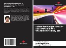 Capa do livro de Social nonbudget funds of Kazakhstan in the financial instability con 