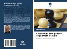 Buchcover von Rassismus: Eine psycho-linguistische Studie