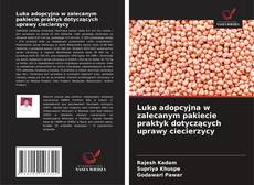 Buchcover von Luka adopcyjna w zalecanym pakiecie praktyk dotyczących uprawy ciecierzycy