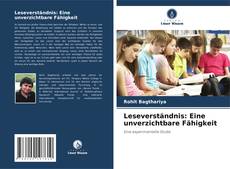 Couverture de Leseverständnis: Eine unverzichtbare Fähigkeit