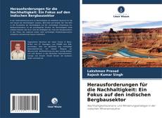 Buchcover von Herausforderungen für die Nachhaltigkeit: Ein Fokus auf den indischen Bergbausektor