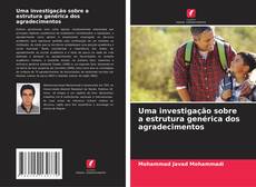 Bookcover of Uma investigação sobre a estrutura genérica dos agradecimentos