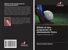 Capa do livro de Effetti di due programmi di allenamento fisico 
