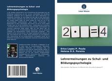 Portada del libro de Lehrermeinungen zu Schul- und Bildungspsychologie
