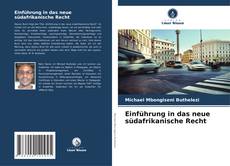 Copertina di Einführung in das neue südafrikanische Recht