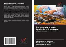 Copertina di Badania dotyczące żywienia zbiorowego: