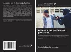 Acceso a las decisiones judiciales.的封面