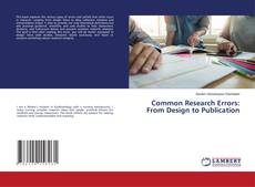 Bookcover of Common Research Errors: From Design to Publication