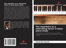 Portada del libro de The repertoire as a motivating factor in basic piano study