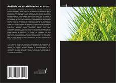 Copertina di Análisis de estabilidad en el arroz