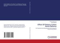 Bookcover of Effect Of Dietary Cation Anion Balance