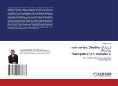 Capa do livro de new series: Studies about Public Transportation Volume 2 