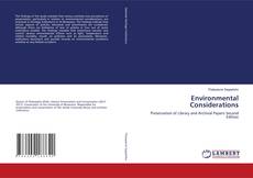 Borítókép a  Environmental Considerations - hoz