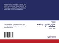 Buchcover von Quality Audit of Herbal Formulations