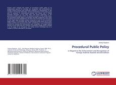 Copertina di Procedural Public Policy
