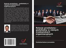 Copertina di Relacje przełożony – podwładny w różnych środowiskach organizacyjnych