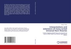 Buchcover von Interpretations and extensions of many-sorted Universal Horn theories