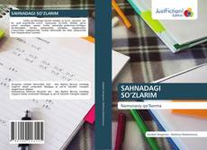Bookcover of SAHNADAGI SO‘ZLARIM