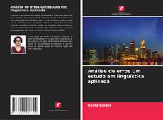 Couverture de Análise de erros Um estudo em linguística aplicada