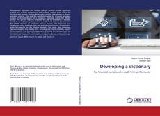 Portada del libro de Developing a dictionary
