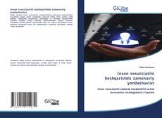 Copertina di Inson resurslarini boshqarishda zamonaviy yondashuvlar