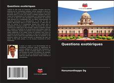Copertina di Questions exotériques