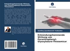 Capa do livro de Entzündungshemmende Wirkung von Paranitrophenyl-Glyoxylsäure-Thiosemicar 