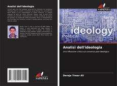 Copertina di Analisi dell'ideologia