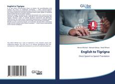Couverture de English to Tigrigna