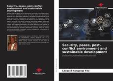 Обложка Security, peace, post-conflict environment and sustainable development